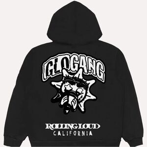 GLO GANG X ROLLING LOUD HEAVYWEIGHT PULLOVER HOODIE Medium
